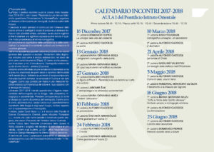 Pieghevole incontri 2017/2018