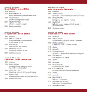 Volantino "Accanto alla Sindone" 2010 interno